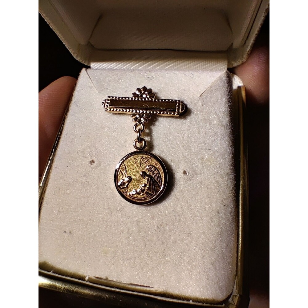 Our Guardian Angel Pin Vintage